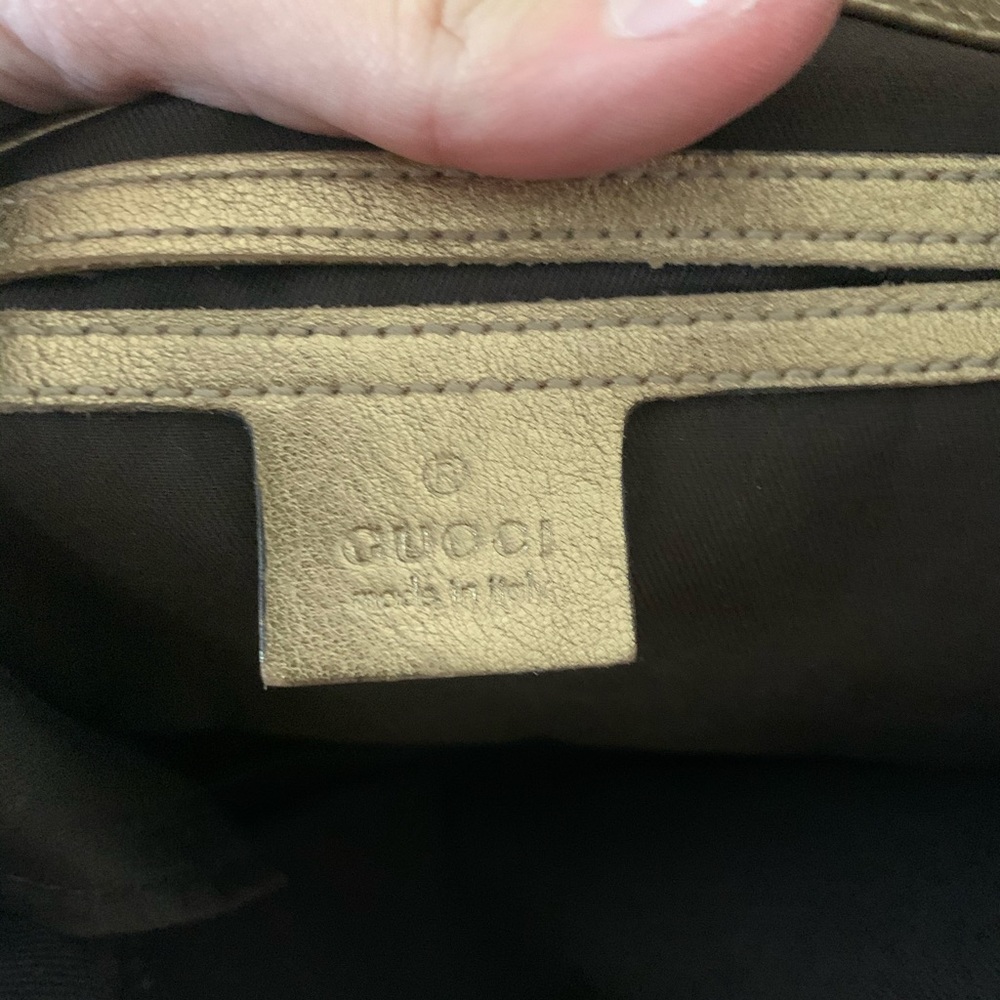 GUCCI Gold Crystal GG Jackie O Shoulder Bag - Picture 5 of 7